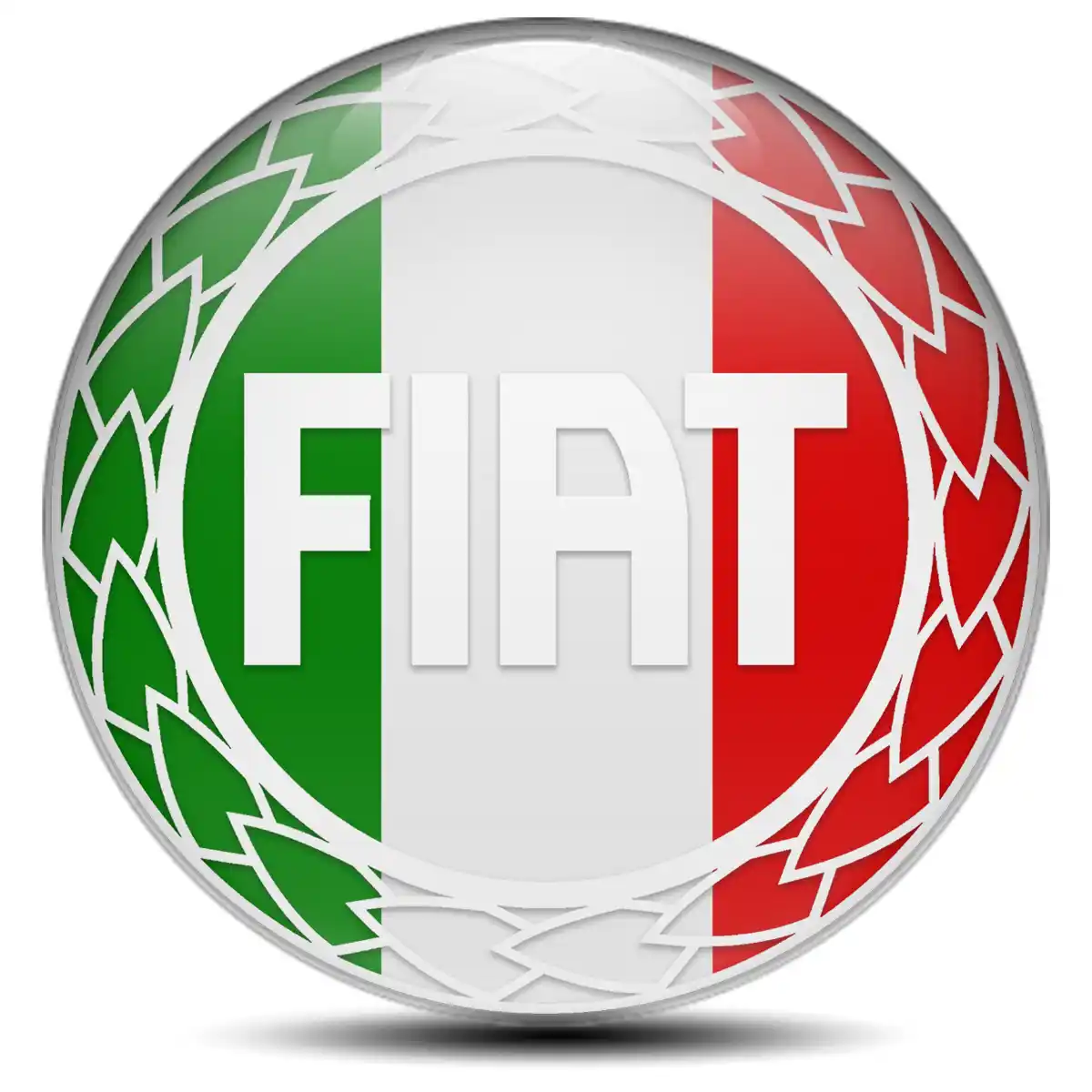 Fiat Silicone Sticker Premium Edition