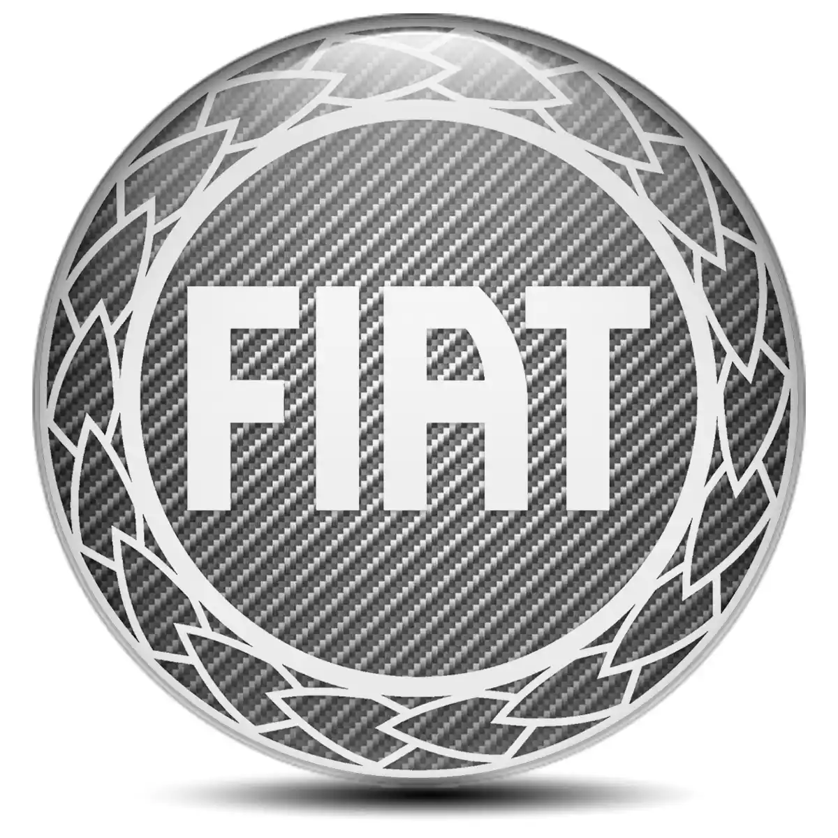 Fiat Silicone Sticker Premium Resin