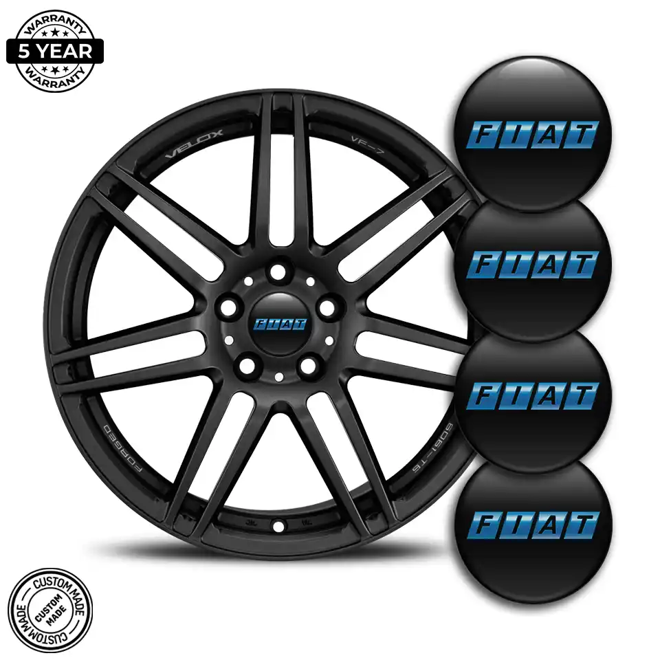 Fiat Silicone Sticker Self-Adhesive Premium Quality