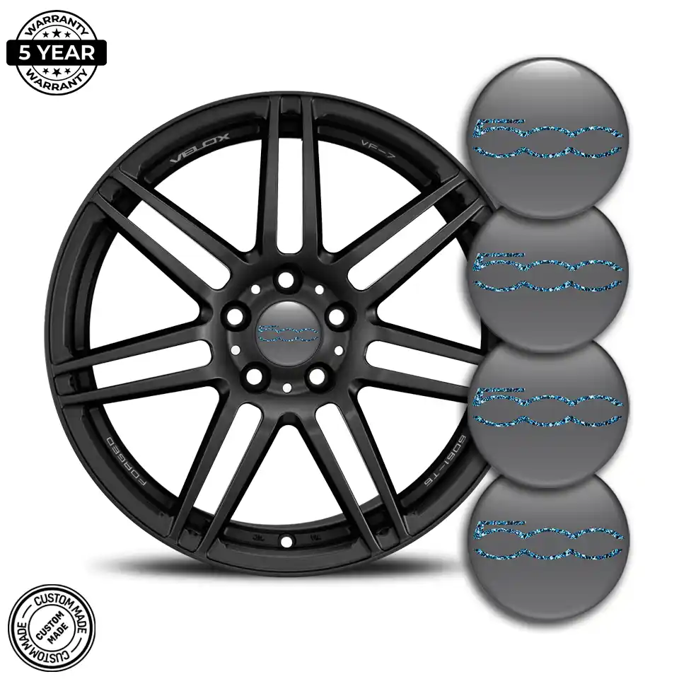Fiat Silicone Sticker Self-Adhesive Premium Resin