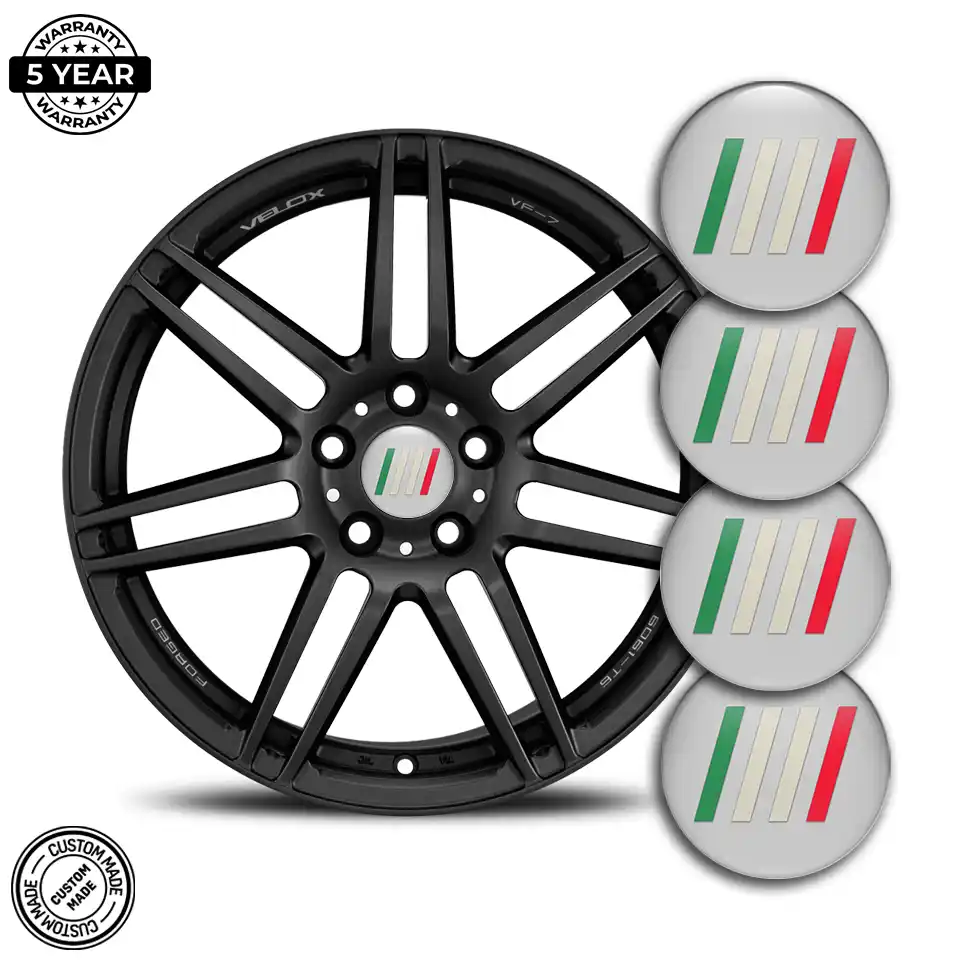 Fiat Silicone Sticker Self-Adhesive Stylish Design