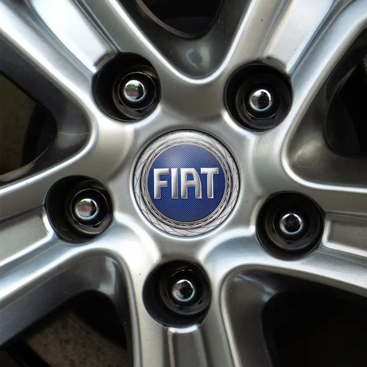 Fiat Wheel Emblem Self-Adhesive Premium Edition