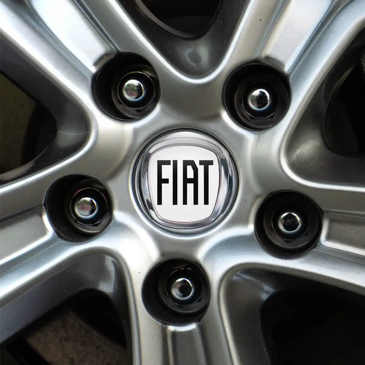 Fiat Wheel Emblem Self-Adhesive Stylish Design