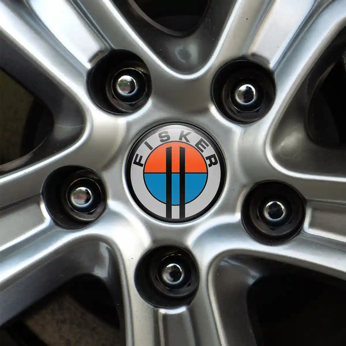 Fisker Badge Emblems Center Cap Self-Adhesive Sleek Style