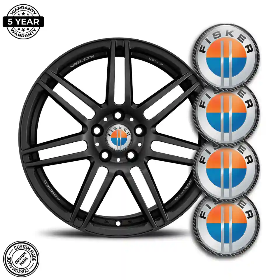 Fisker Badge Emblems Center Cap Sleek Style