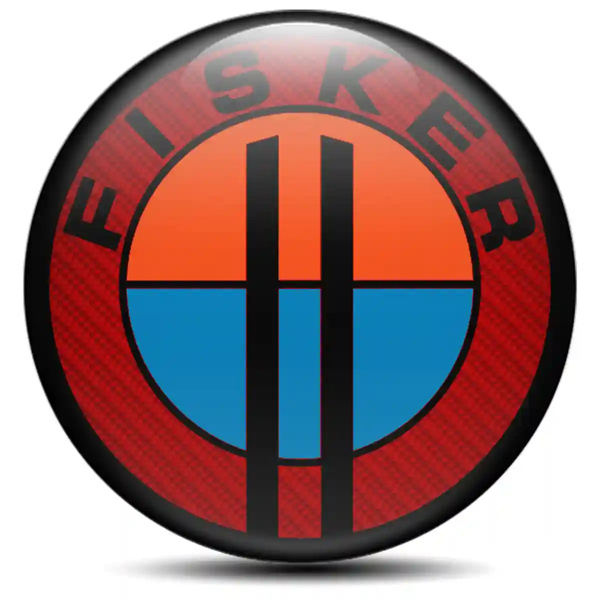Fisker Domed Emblem Self-Adhesive Sleek Style