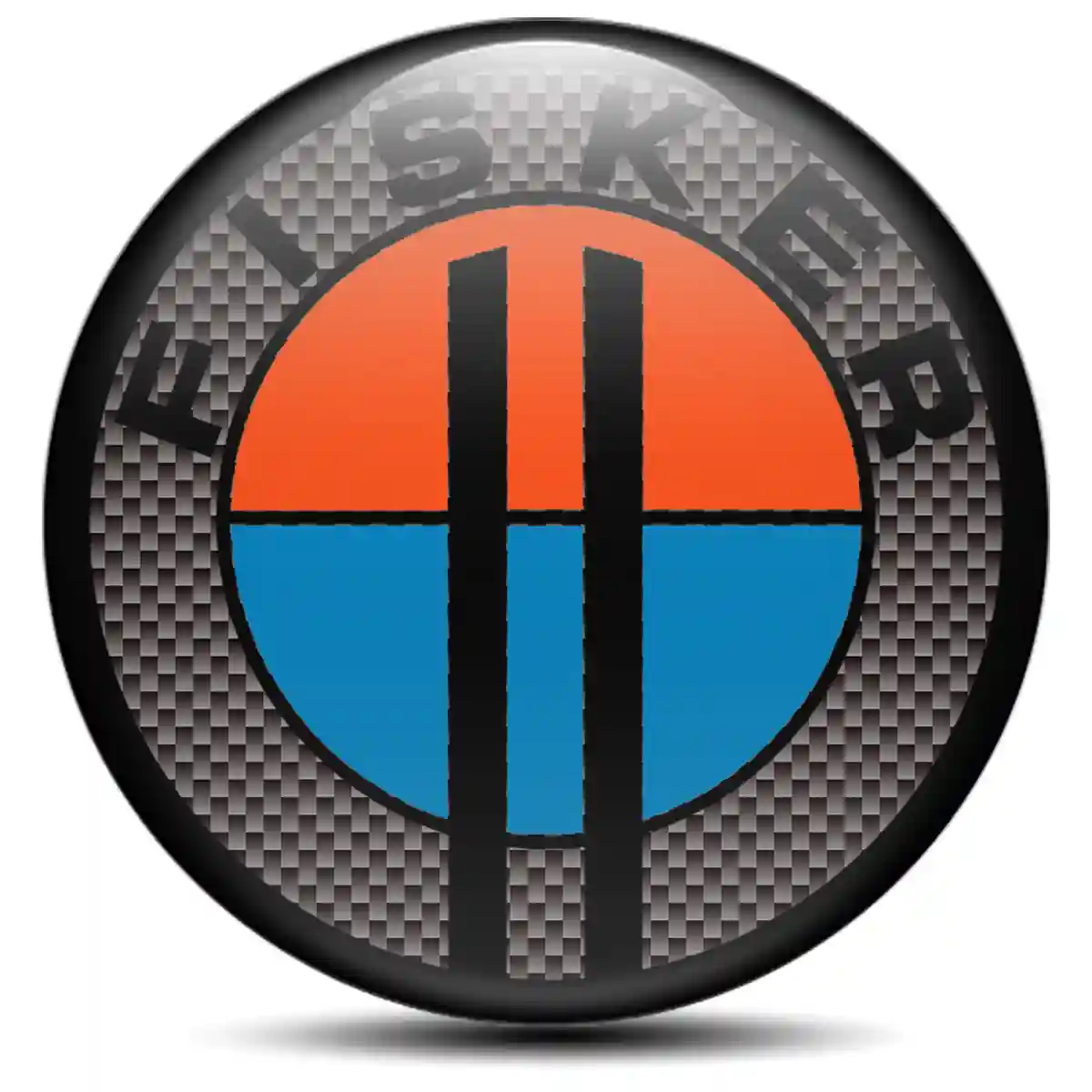 Fisker Domed Sticker Sleek Style