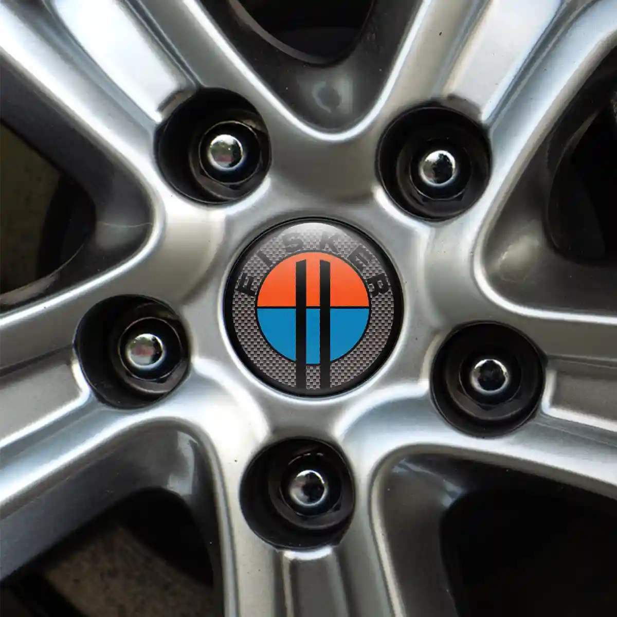 Fisker Domed Sticker Sleek Style
