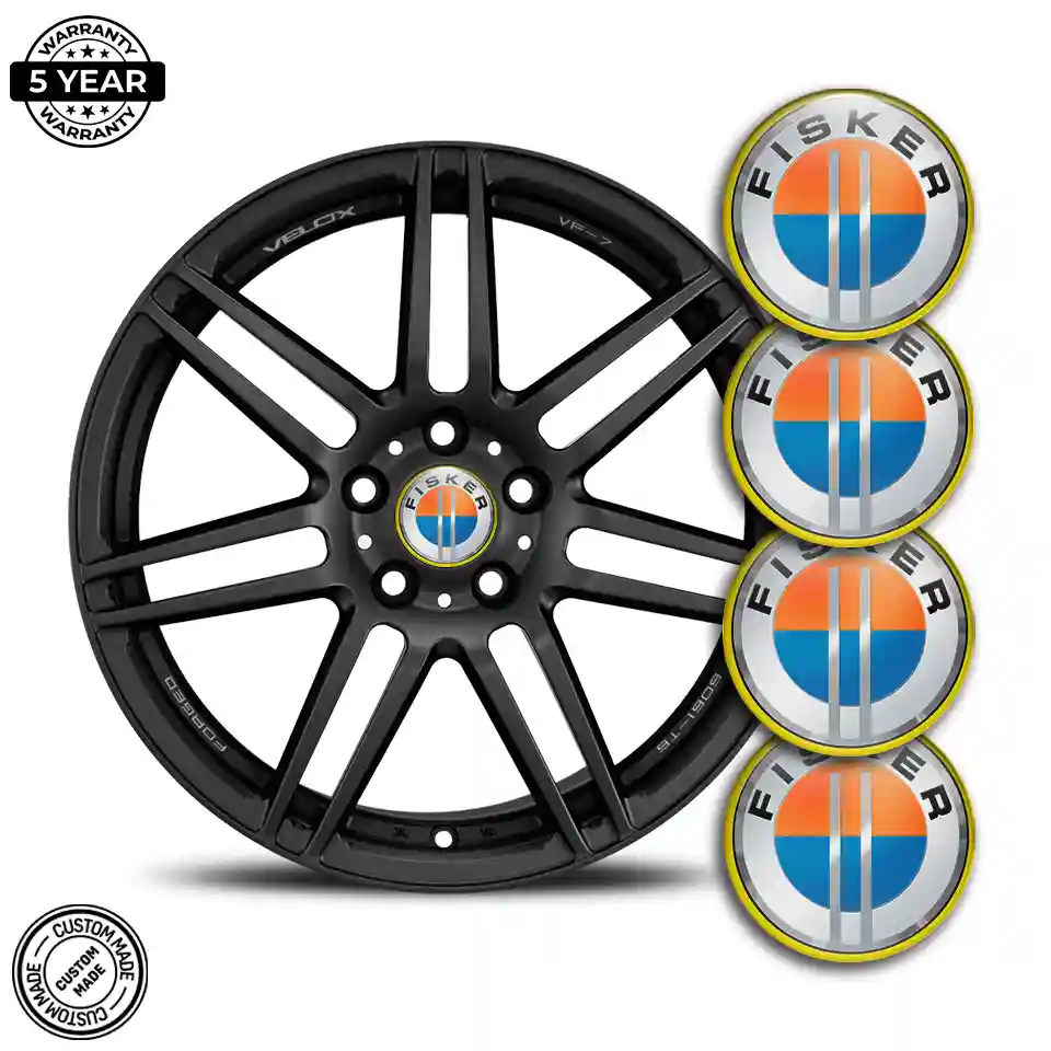 Fisker Logo Emblem Self-Adhesive Sleek Style