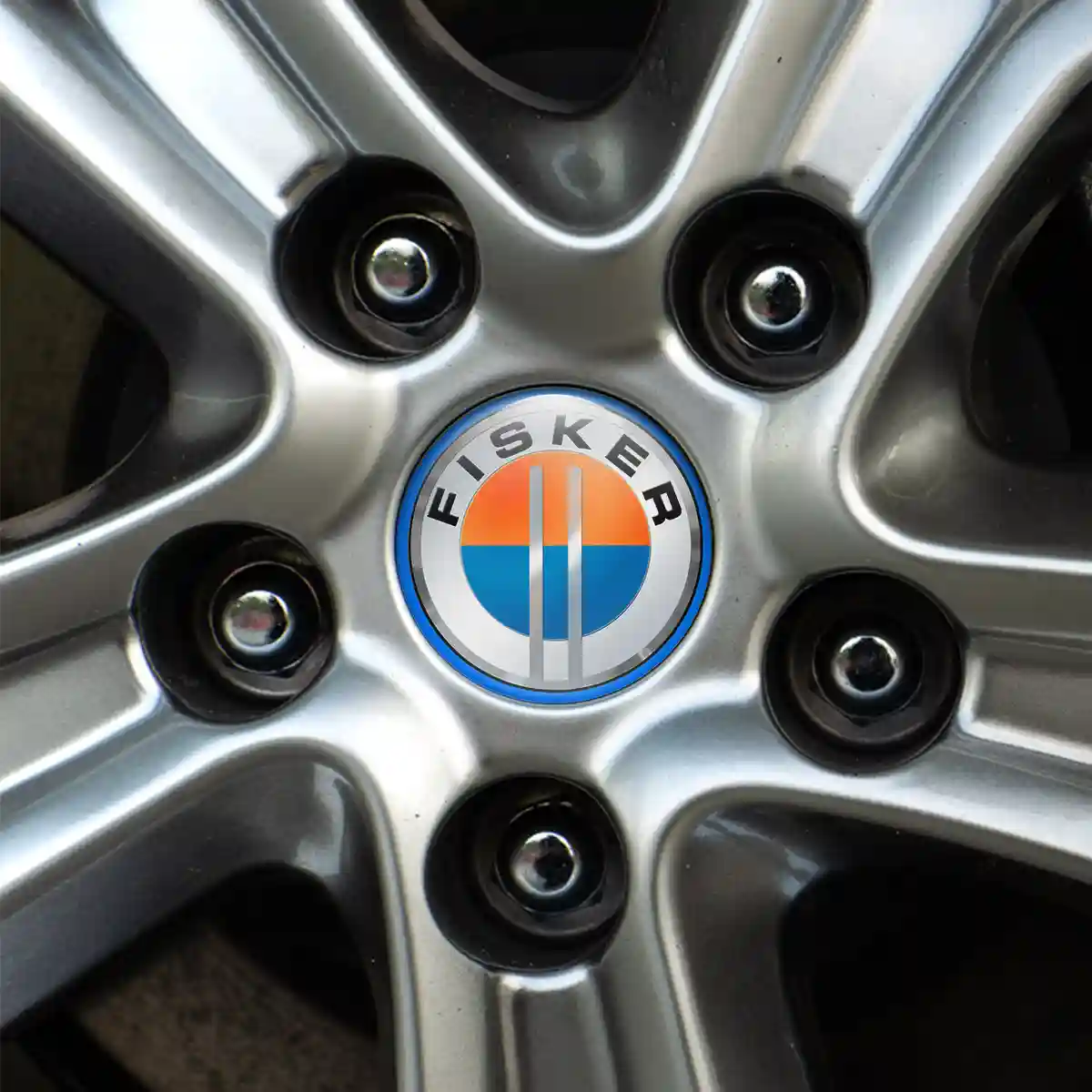 Fisker Logo Silicone Sticker Self-Adhesive Sleek Style