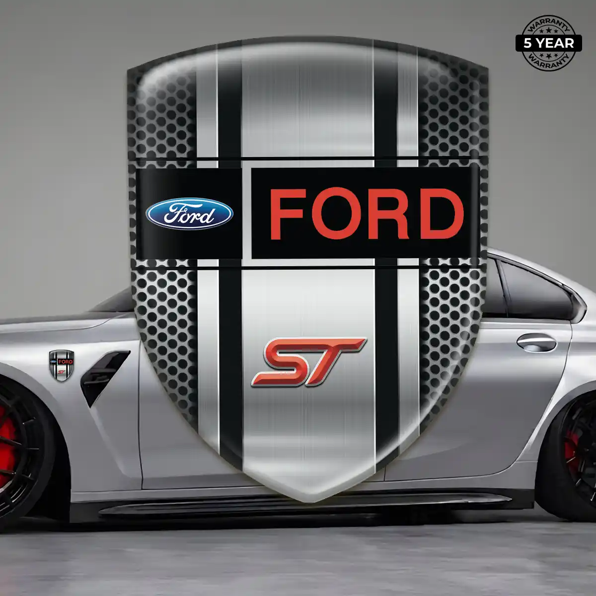 Ford 3D Domed Sticker Sleek Style