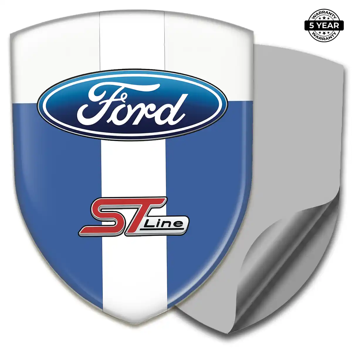 Ford 3D Emblem Sticker Refined Design