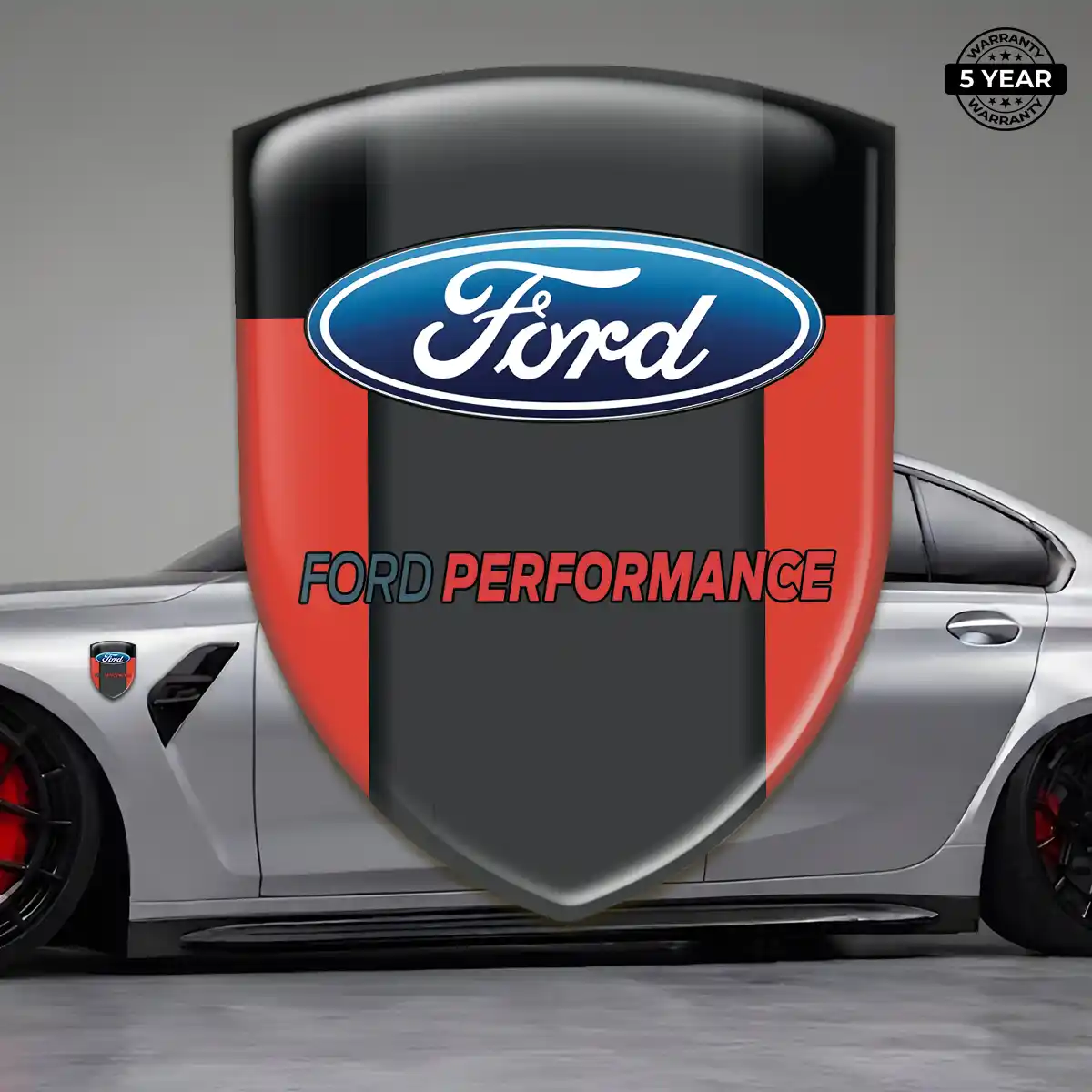 Ford 3D Emblem Sticker Sleek Style