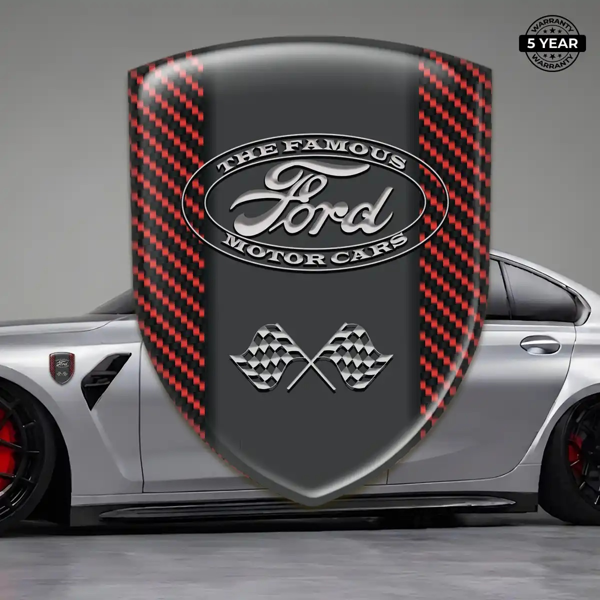 Ford 3D Resin Sticker Refined Design