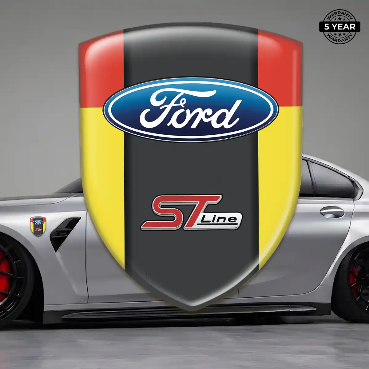 Ford 3D Resin Sticker Sleek Style