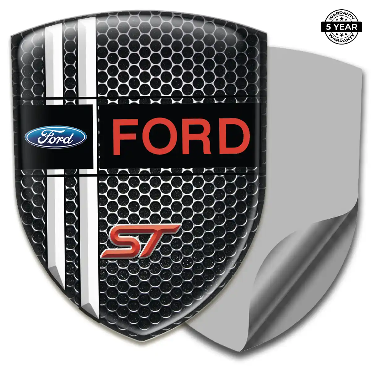Ford Automotive Emblem Sticker Refined Design