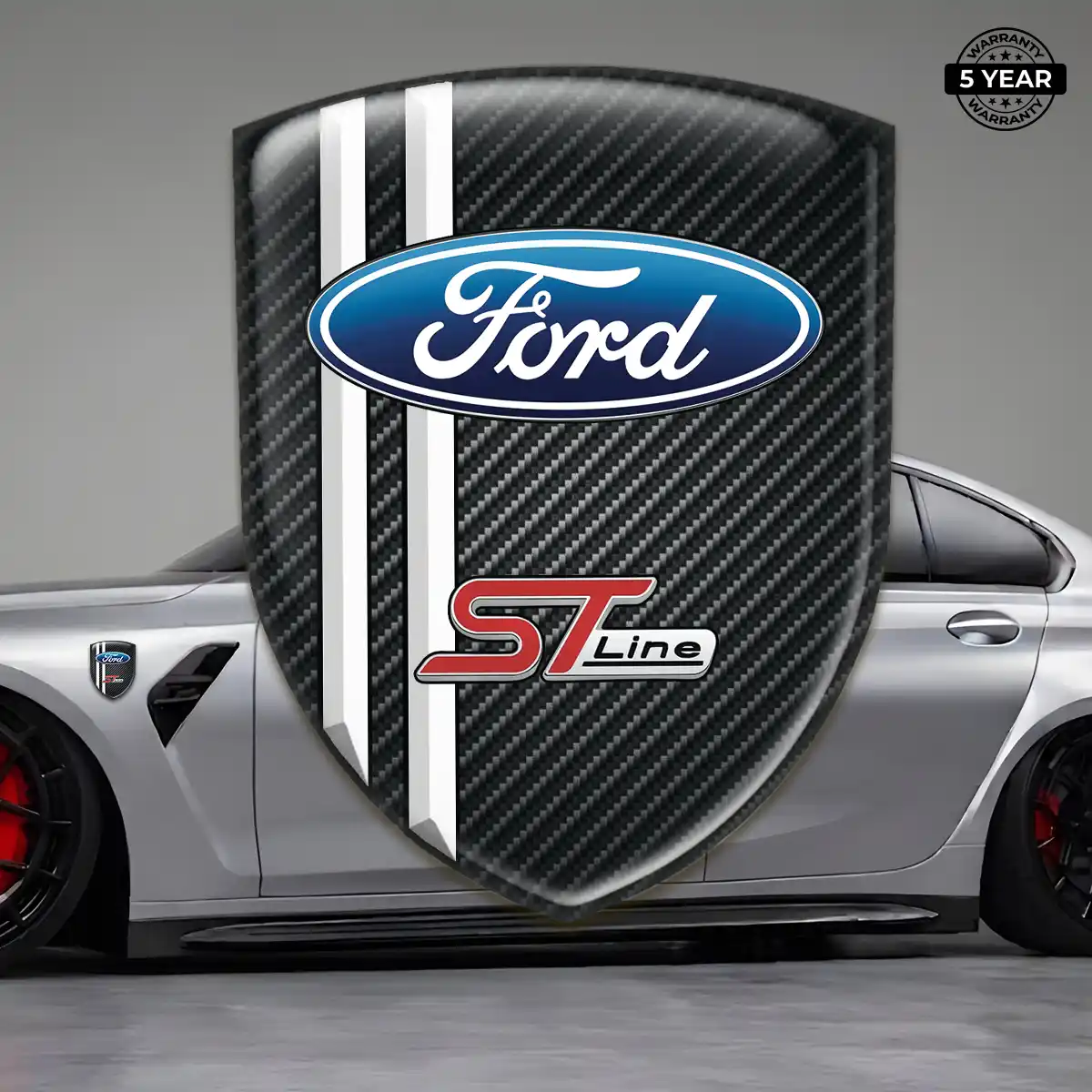 Ford Automotive Logo Sticker Refined Design