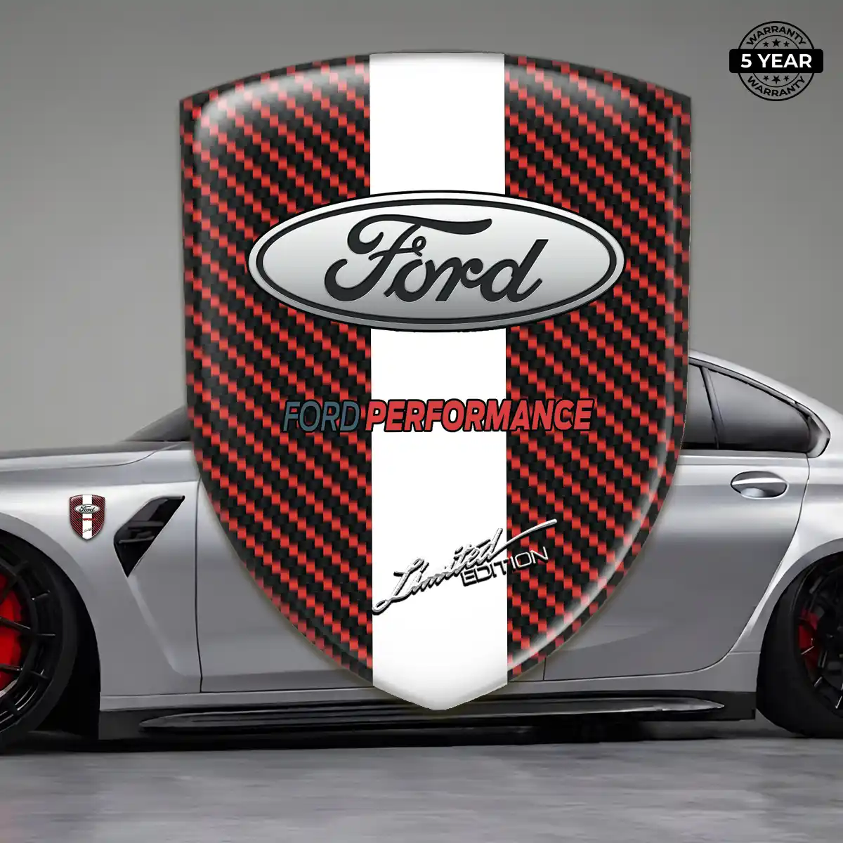 Ford Automotive Logo Sticker Sleek Style