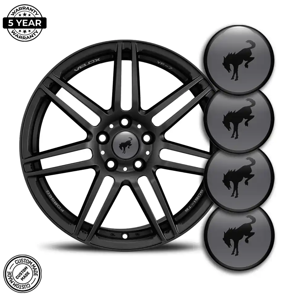 Ford Bronco Logo Silicone Badge Self-Adhesive Stylish Design
