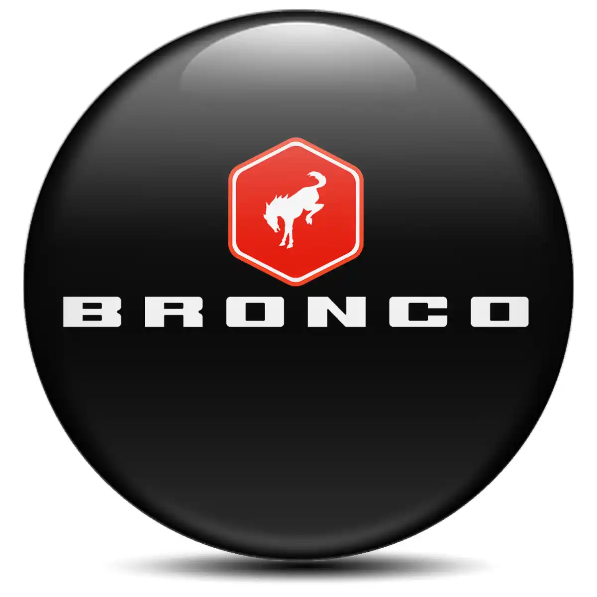 Ford Bronco Logo Silicone Sticker Self-Adhesive Stylish Design