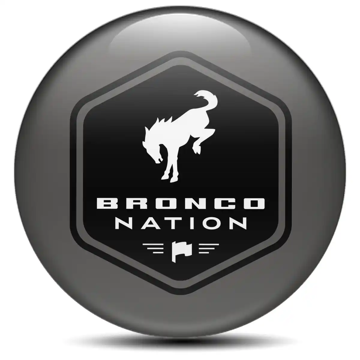 Ford Bronco Silicone Emblem Self-Adhesive Stylish Design
