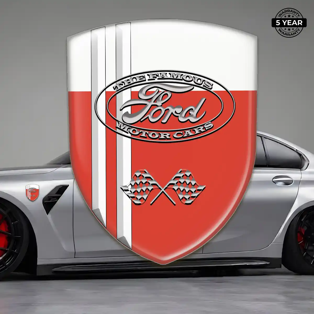 Ford Car Badge Sticker Refined Design