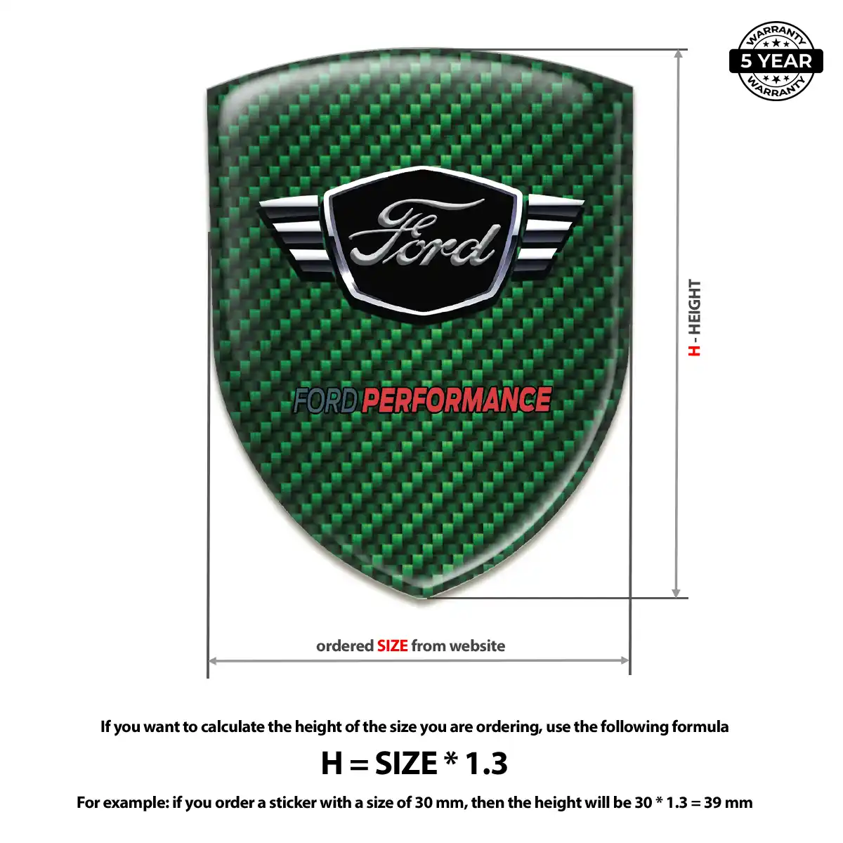 Ford Car Emblem Overlay Refined Design