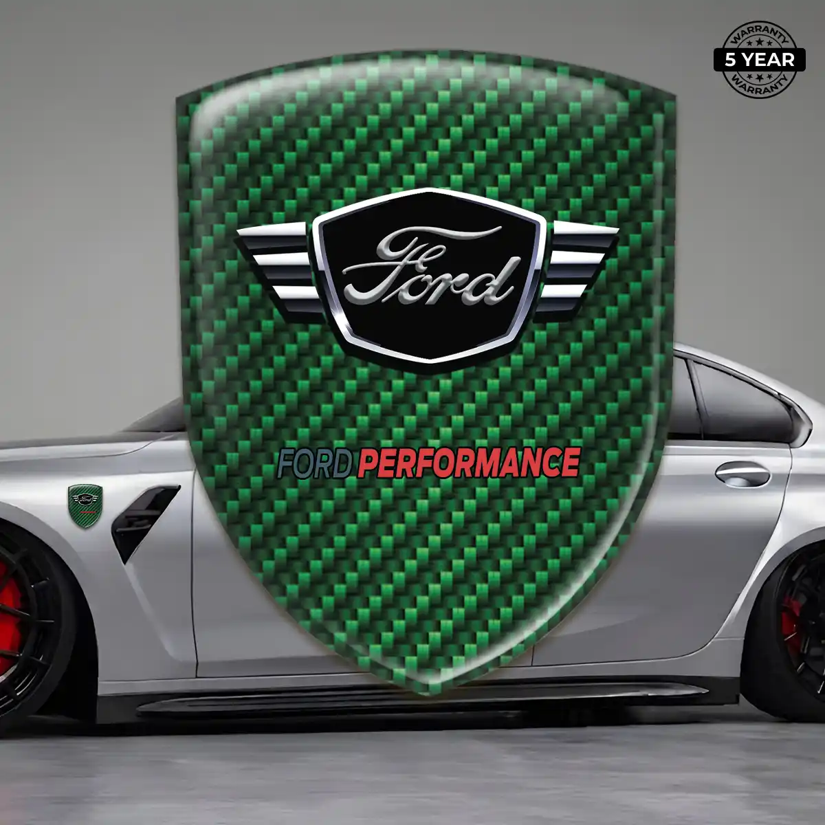 Ford Car Emblem Overlay Refined Design