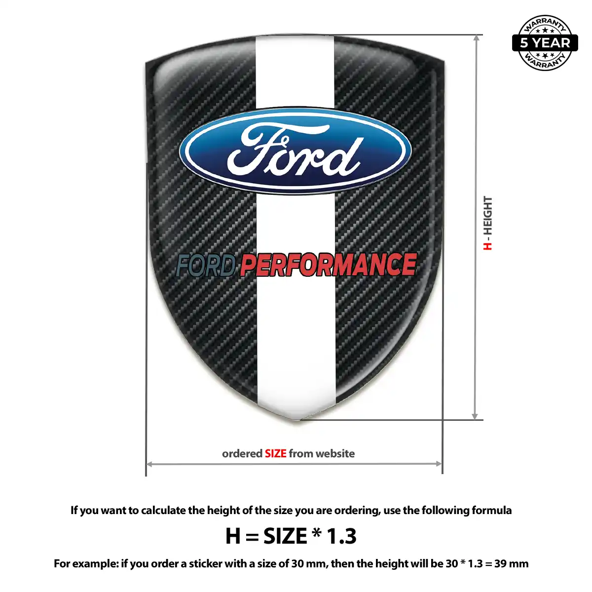 Ford Car Emblem Overlay Sleek Style