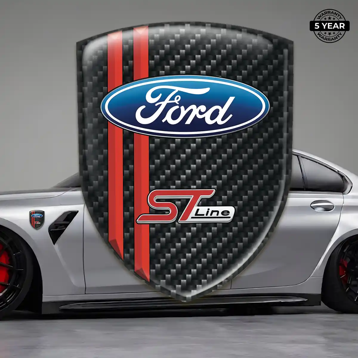 Ford Car Emblem Sticker Refined Design
