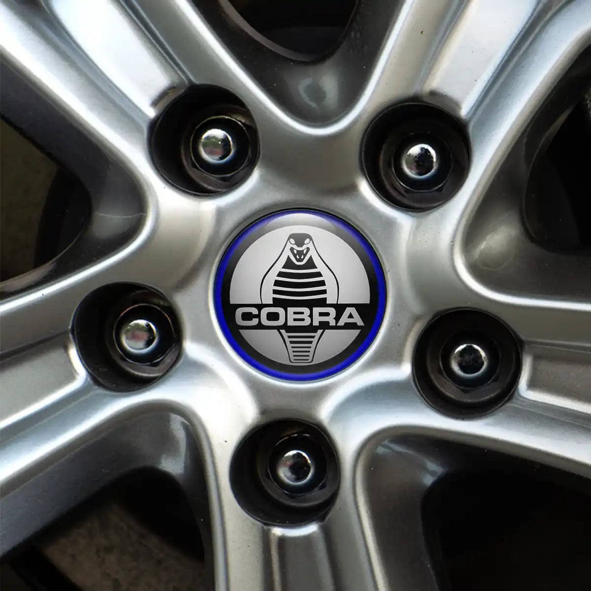 Ford Cobra Domed Emblem Self-Adhesive Stylish Design