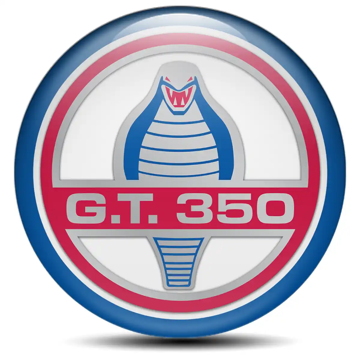 Ford Cobra Logo Silicone Badge Self-Adhesive Stylish Design