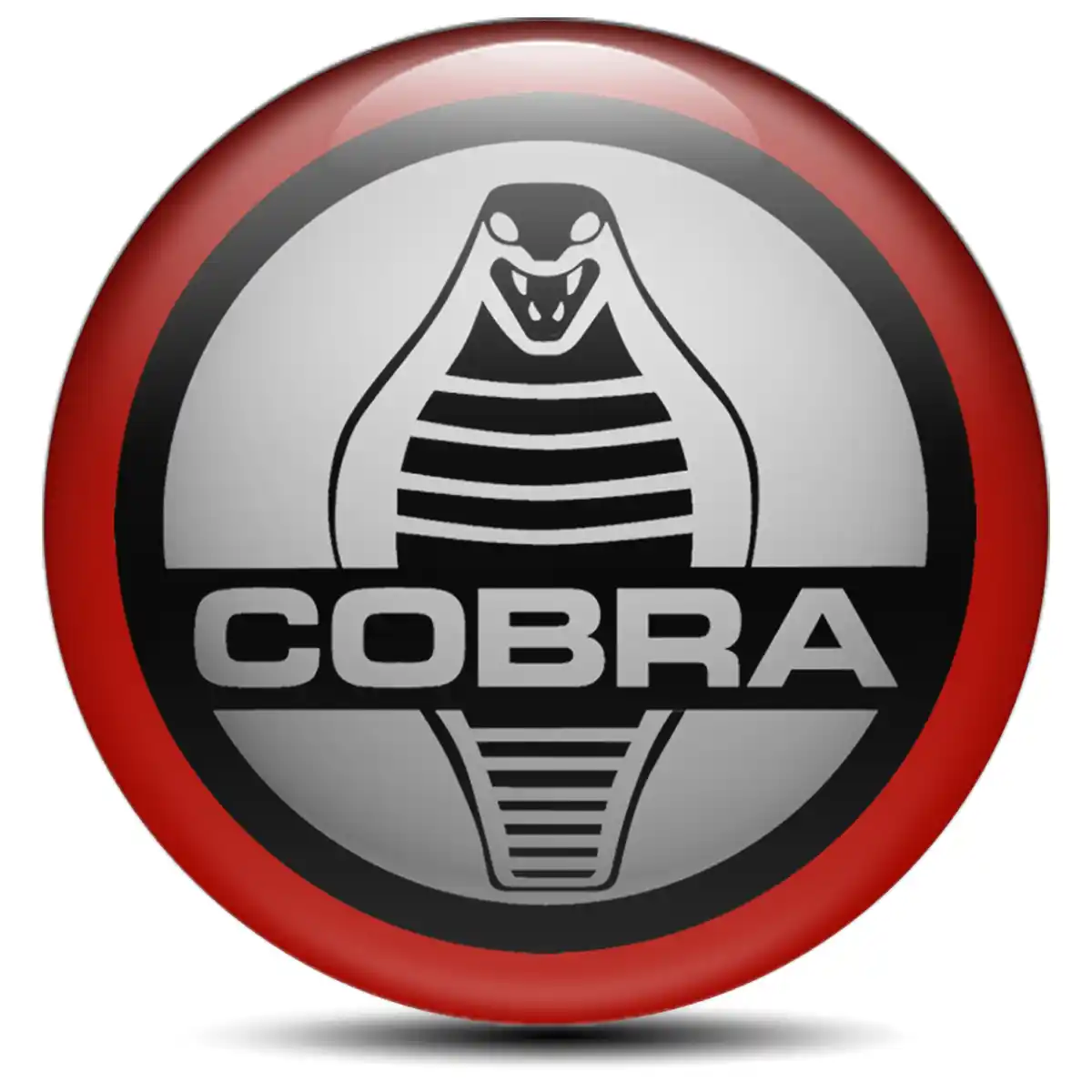 Ford Cobra Logo Silicone Sticker Self-Adhesive Stylish Design