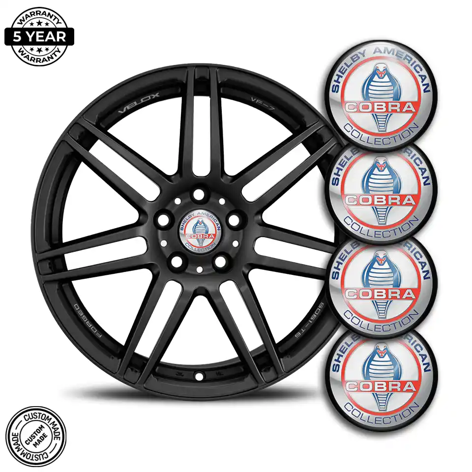 Ford Cobra Wheel Emblem Self-Adhesive Stylish Design