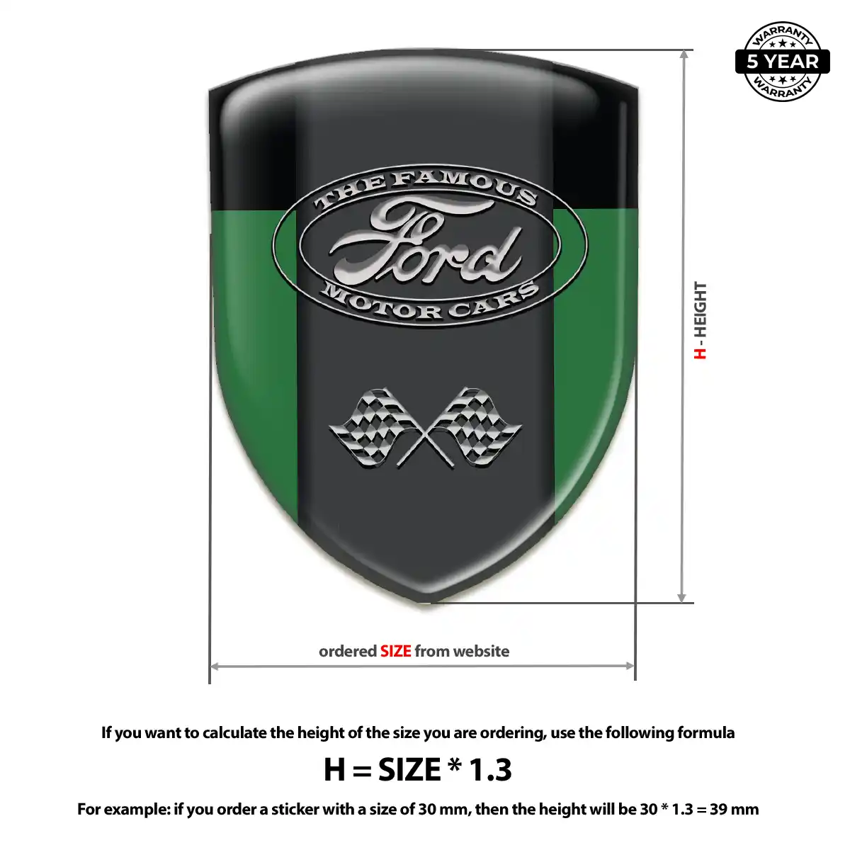 Ford Crest Emblem Sleek Style