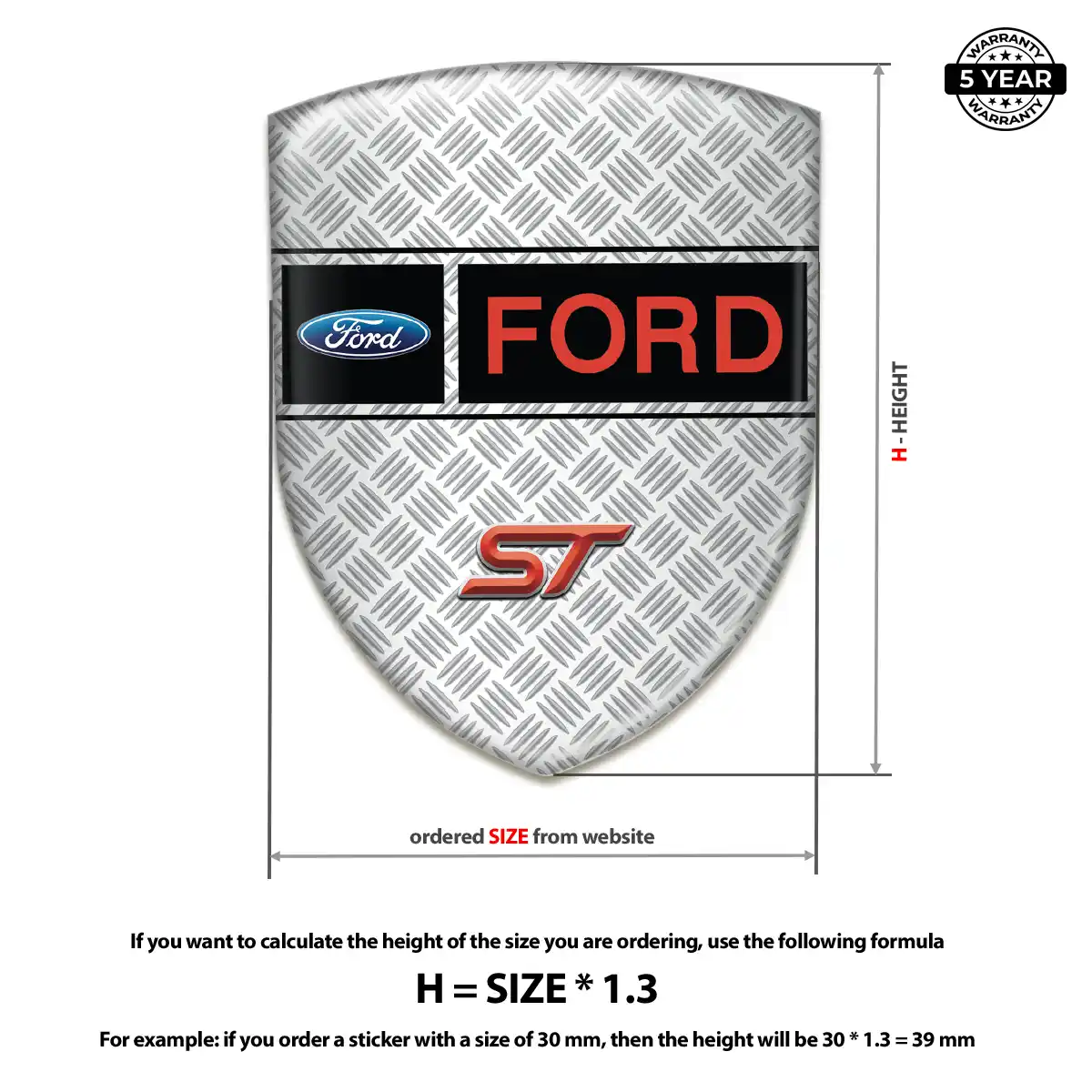 Ford Crest Logo Emblem Refined Design