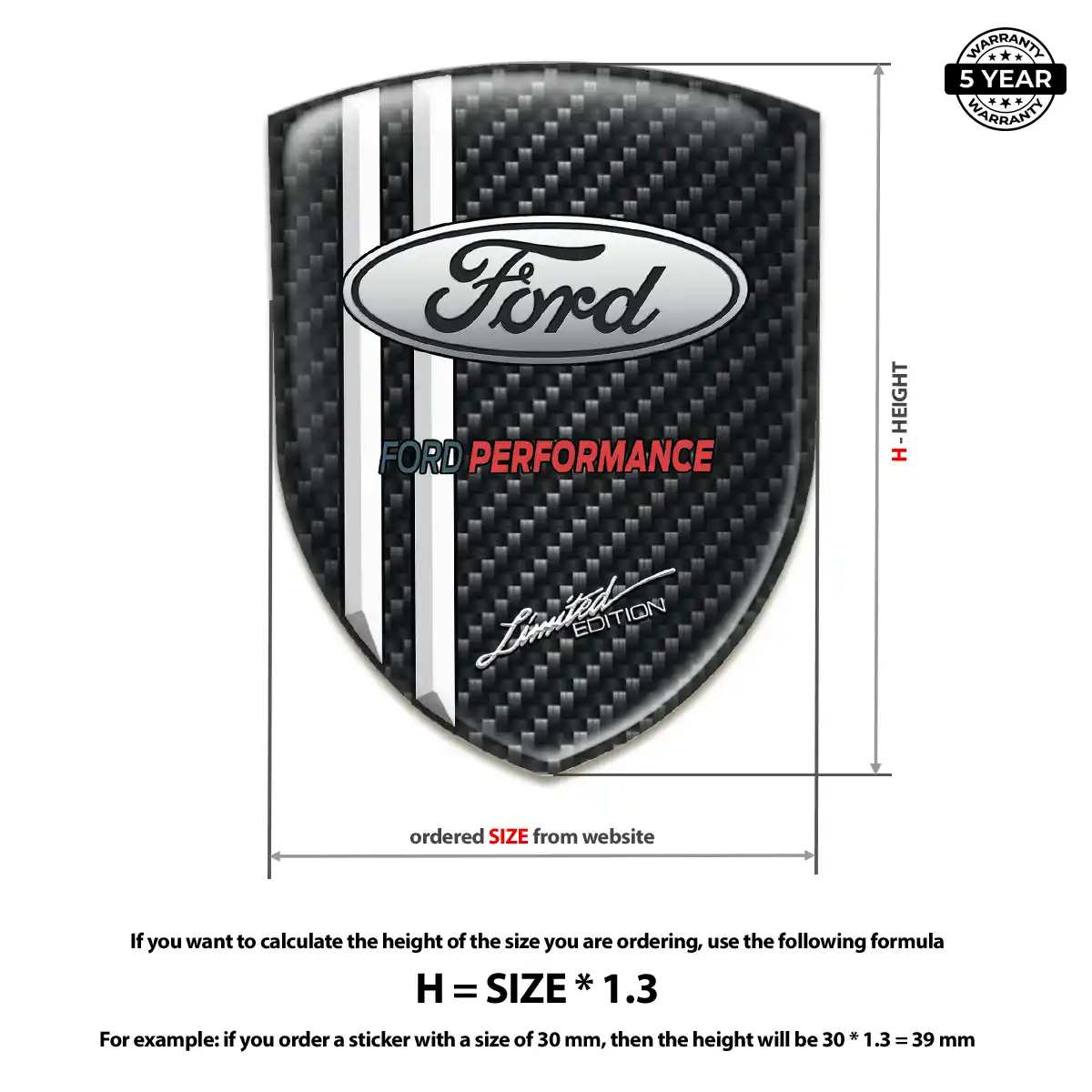 Ford Crest Logo Emblem Sleek Style