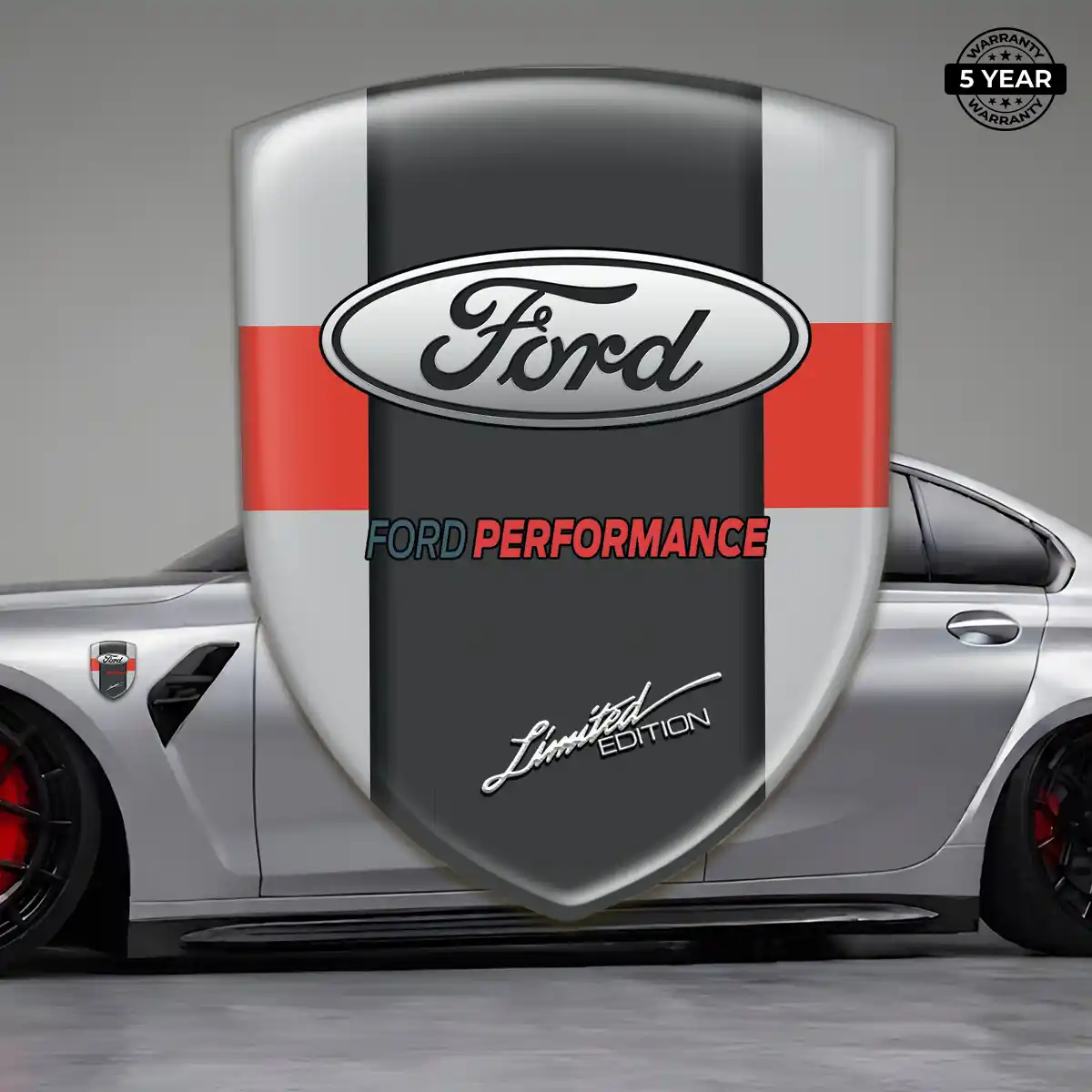 Ford Domed Car Sticker Refined Design