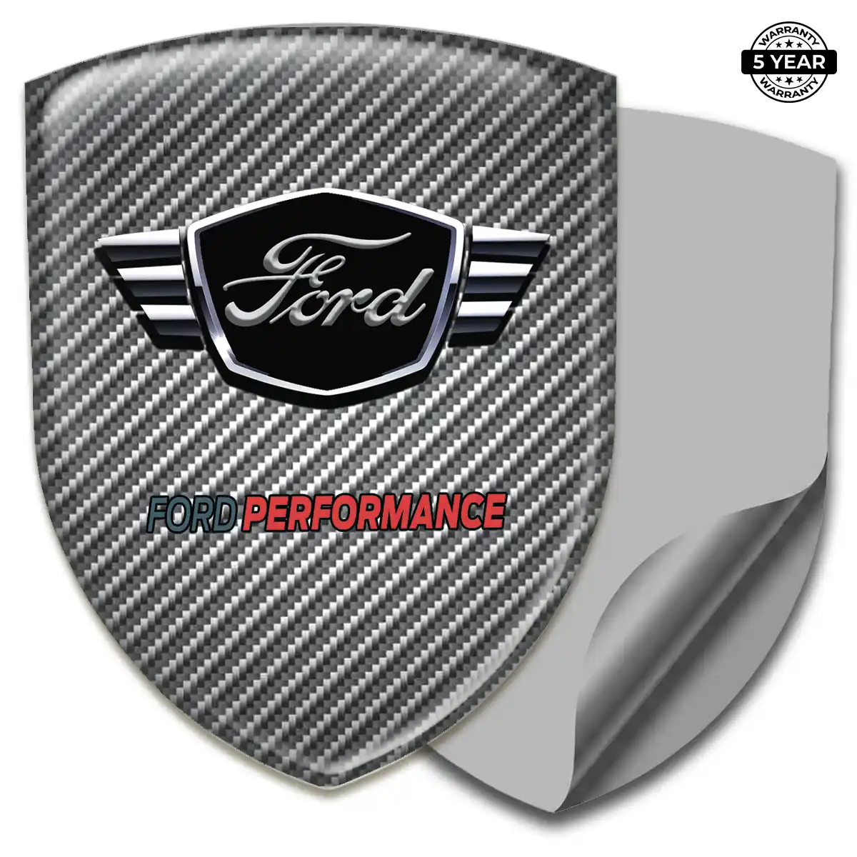 Ford Domed Car Sticker Sleek Style