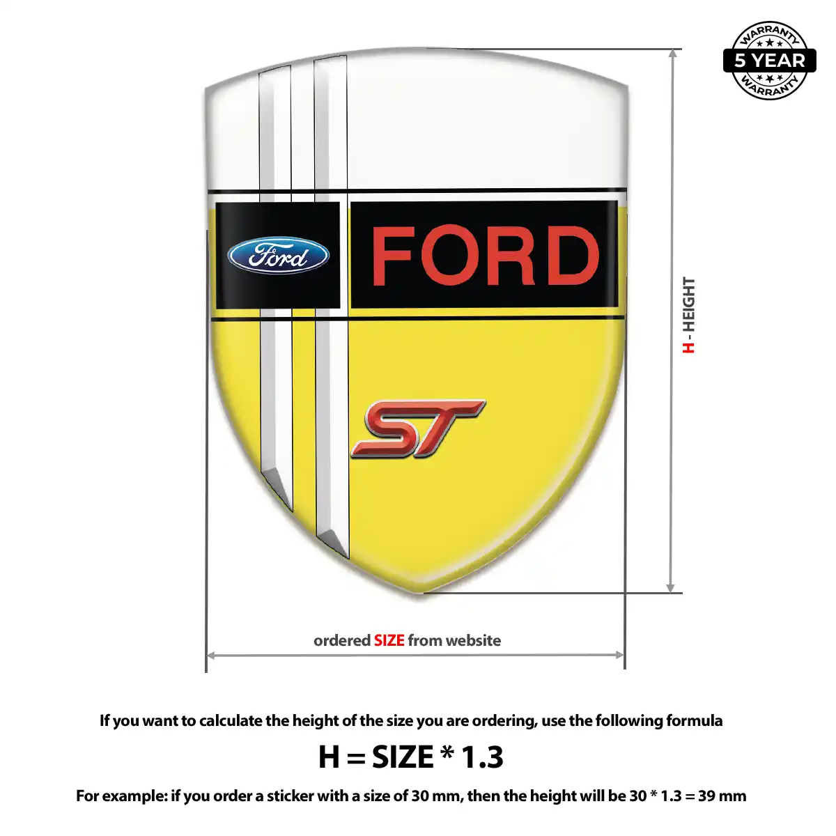 Ford Domed Emblem Refined Design