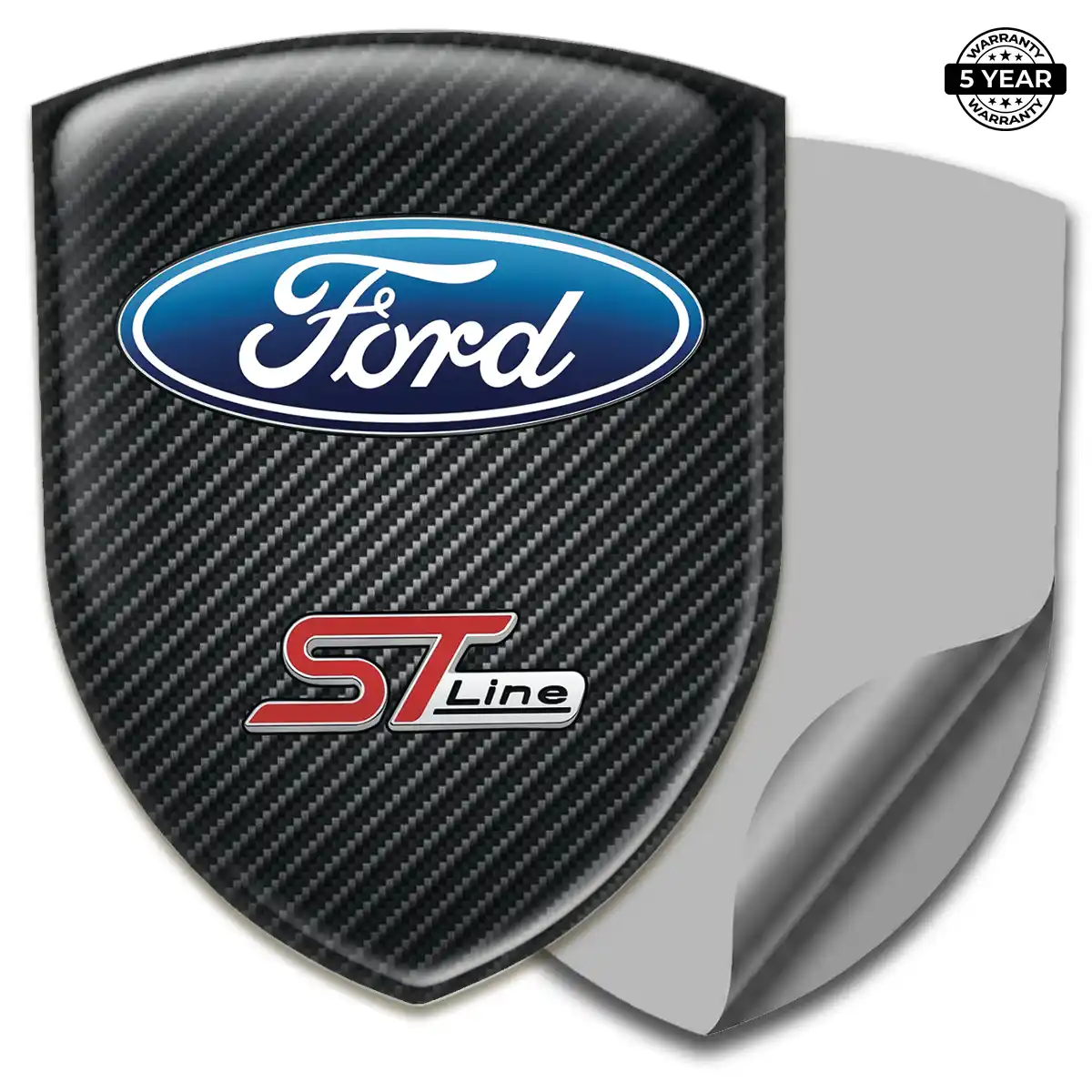 Ford Domed Logo Decal Refined Design