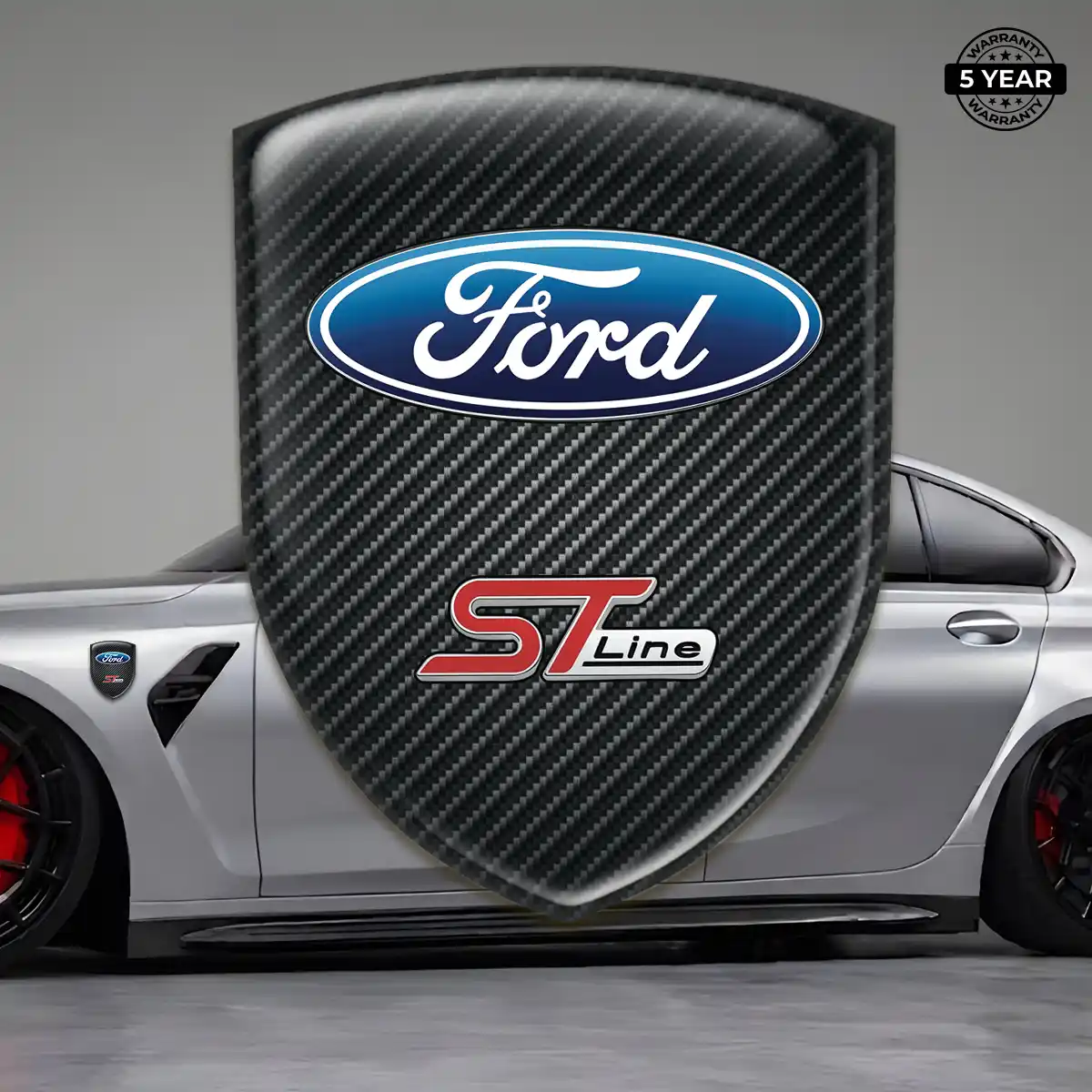 Ford Domed Logo Decal Refined Design