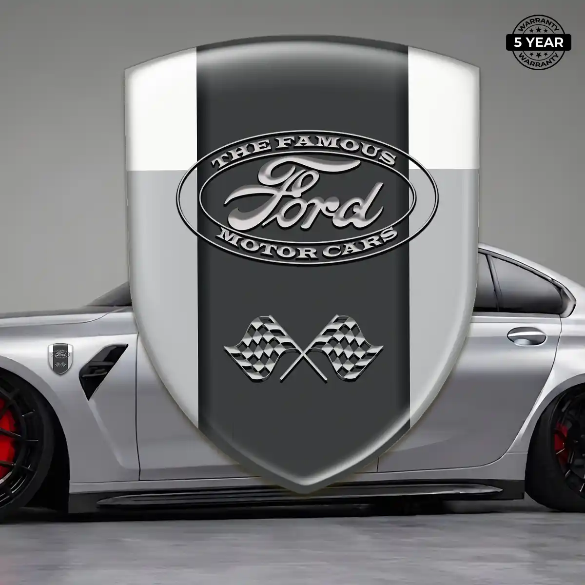 Ford Domed Logo Sticker Refined Design