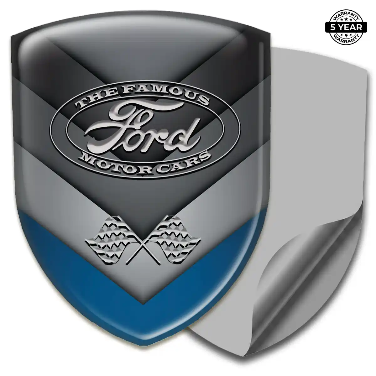 Ford Domed Logo Sticker Sleek Style