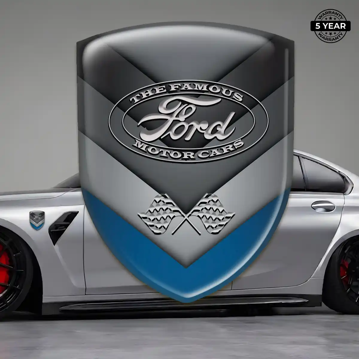 Ford Domed Logo Sticker Sleek Style