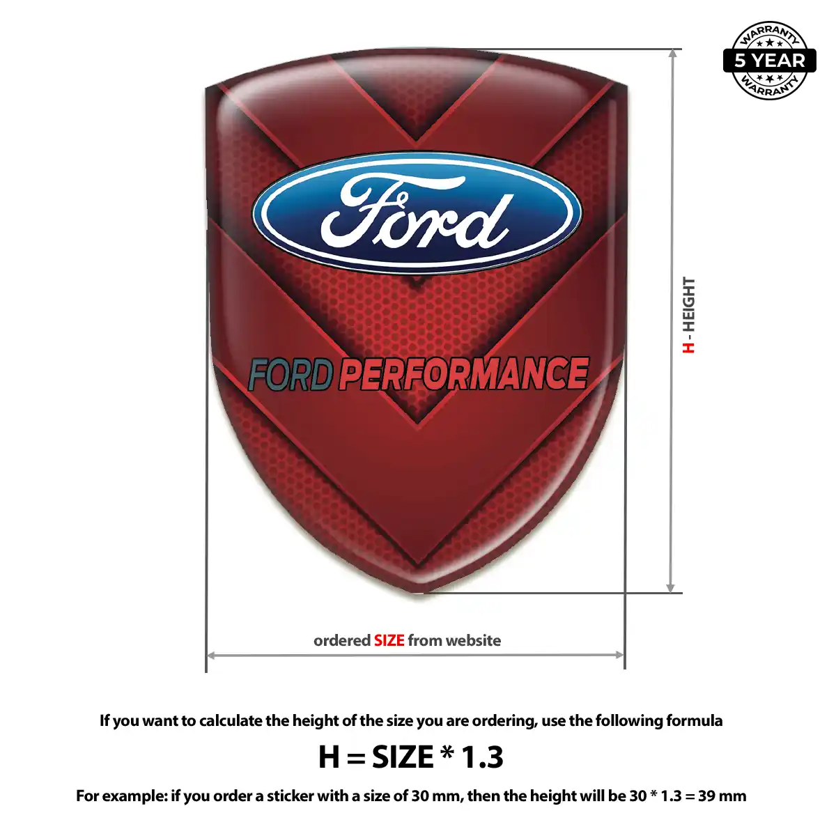 Ford Emblem Badge Logo Refined Design