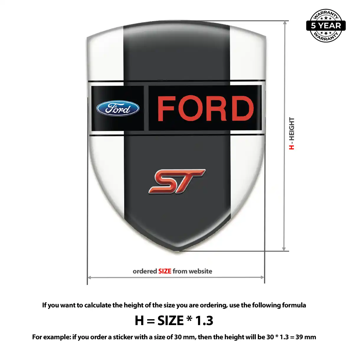 Ford Emblem Badge Refined Design