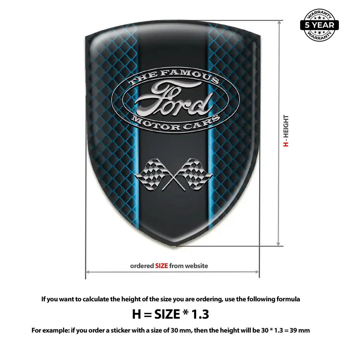 Ford Emblem Badge Sleek Style