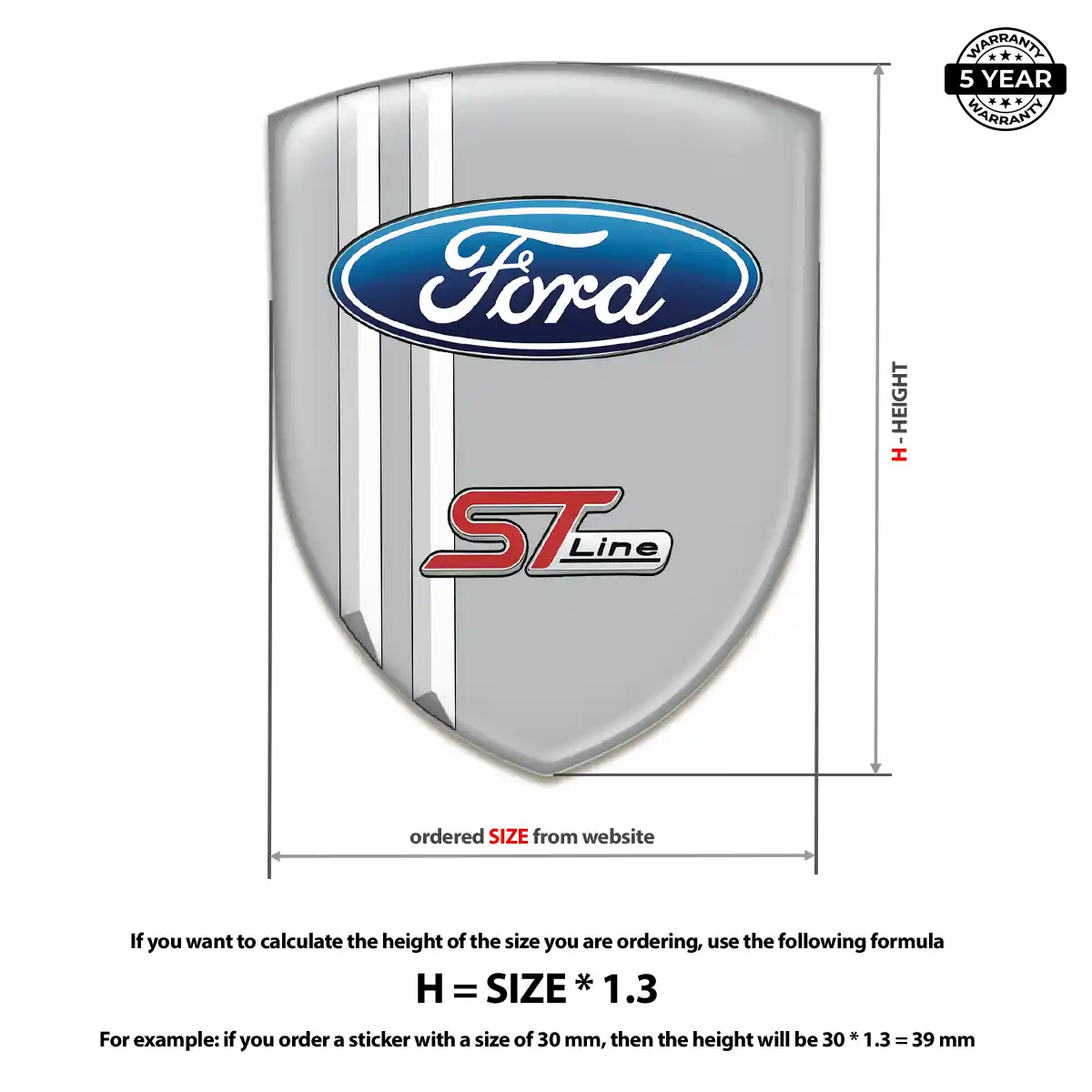 Ford Emblem Logo Badge Refined Design