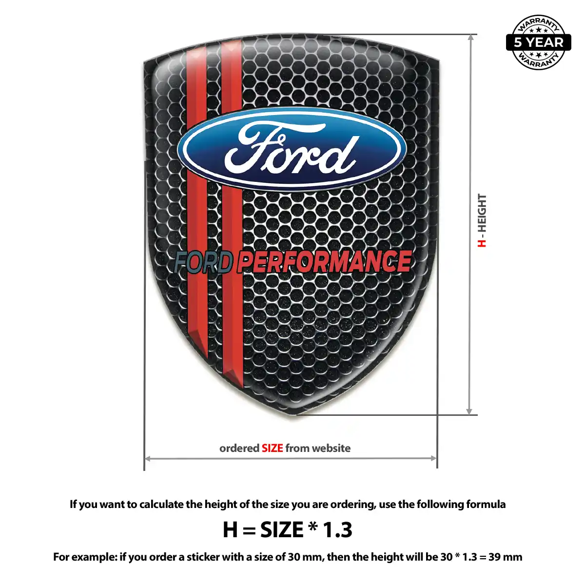 Ford Emblem Silicone Sleek Style